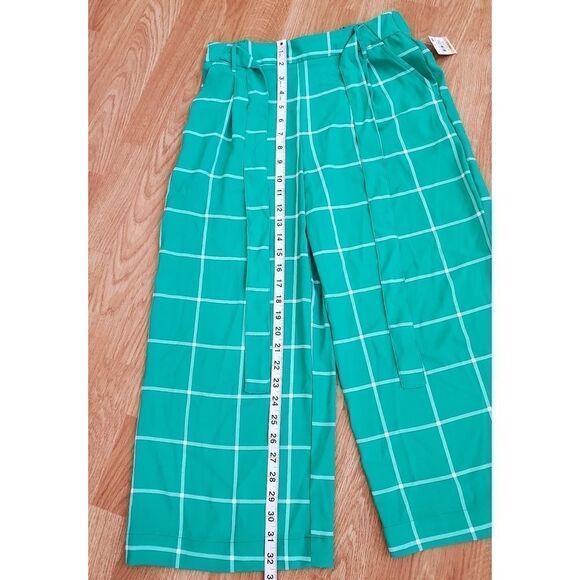 Maison Jules Windowpane Check Crop Capri Pants - Picture 8 of 12